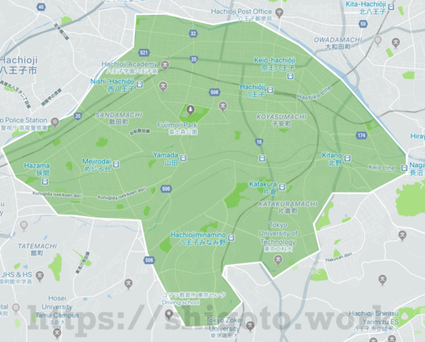 ウーバーイーツ東京（23区・町田・八王子・西東京）のサービスエリアや 